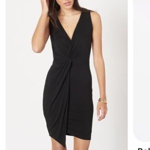 Dynamite Black Front Twist Bodycon Dress | S​​